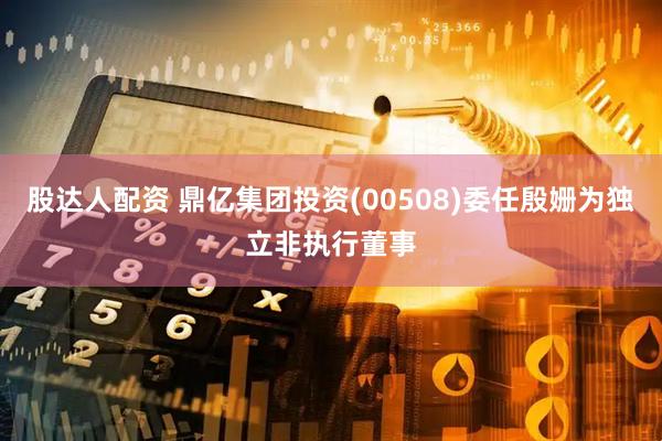 股达人配资 鼎亿集团投资(00508)委任殷姗为独立非执行董事